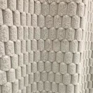 China Orange Peach Fluffy Fabric Material For Plushies factory