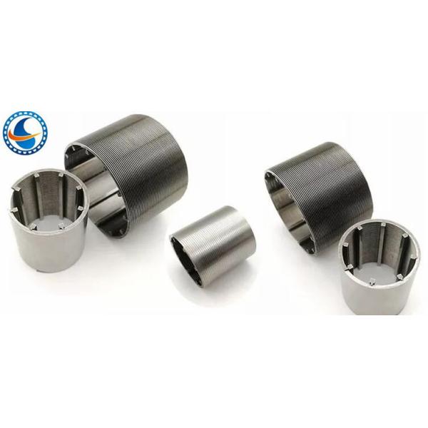 China Johnson Continuous Slot Wedge Wire Mesh Profile Screen Stainless Steel 63mm Dia factory