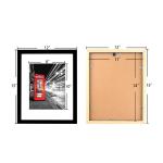 11*14 11*17 12*18 A3 Black Photo Frame Solid Wood Europe Style wooden photo