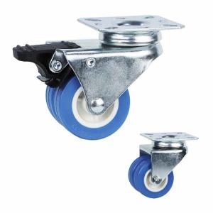 China PVC 198lbs Loading 50mm Light Duty Casters For Washing Machines factory