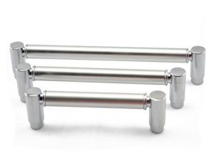 China Kitchen Aluminum Cabinet Handles T bar Chrome Zinc Pulls Assembly Zamark Simple Drawer Handles factory