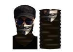 Black Tubular Bicycle Patchwork Sport Scarf Bandana