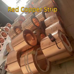 China ASTM B152 C10100 Red Pure Copper Coil Strip Foil For Battery C11000 Etp Tu1 factory