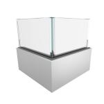 CCC U Shape Led Aluminum Channel Commercial Glass Handrail Base Profiles