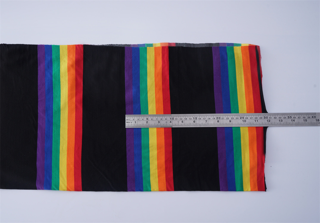 Comfortable And Stylish Natural Skin-Friendly Striped Material Fabric For T-Shirt