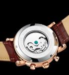 Brief Moon Phase Mens Mechanical Watches Water Resistant Sports Use
