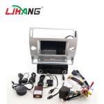 Silver 2 Din C4 Citroen Car Stereo GPS Navigation With Rear Camera