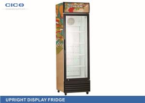 China Auto Defrost 400L Upright Display Refrigerator With lock and key factory