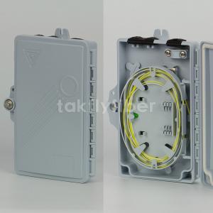 China FTTH 2 Port Wall Mount Fiber Optic Termination Box With Pigtail Or PLC Splitter factory