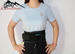 Mesh Cloth Abdomen Waist Support Belt With Net Pocket Black Color