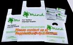 100 Compostable Biodegradable Shopping Bags - T-Shirt Style Carry Bags for Trash