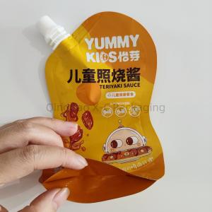 China Flexible Heat Seal Top Spout Stand Up Bag , Spouted Liquid Stand Up Pouches OEM factory