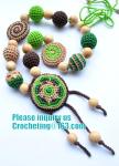 Amigurumi funny toy Nursing necklace Breastfeeding necklace teething toy