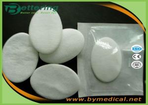 China Disposable Surgical Absorbent Cotton Dressing , Non Adhesive Oval Eye Pads Covered factory