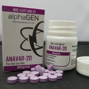 China Alphagen Pharma Oral Ananvar 20mg Labels And Boxes For vial Packaging factory