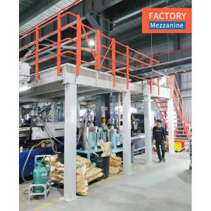 China Warehouse Storage Rack Mezzanine Floor Kits with Stairs Customized Depth Steel Solution factory