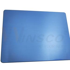 China SS 201 Cold Rolled Hairline Inox Plate Metal 4'' X 8'' Blue Satin SS No.4 Sheet factory