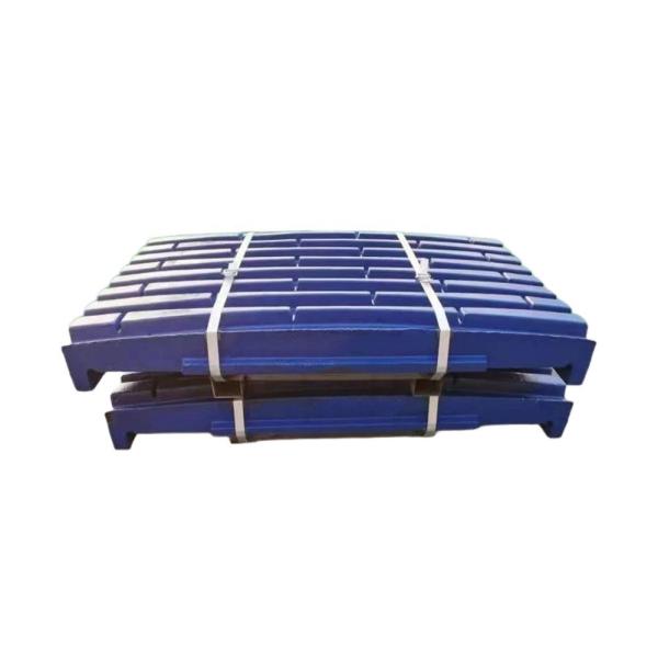 Durable High Manganese Steel Jaw Crusher Wear Spare Parts C125 Fixed Movable Jaw