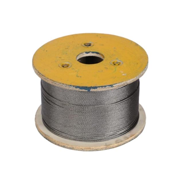 250FT Steel Wire Rope 1/8" 5/32" T316 Stainless Steel Cable 1x19 Deck Railing