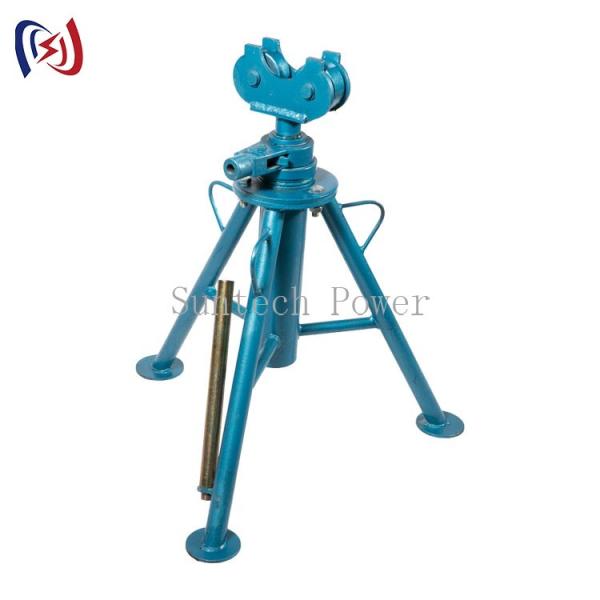 China Mechanical Cable Pulling Tools Adjustable 5T Cable Drum Jack Stands factory