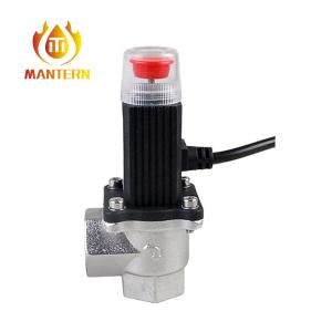 China Wrought Aluminum Alloy Gas Solenoid Valve 9 - 12V DC Angel Valve DN15 DN20 factory