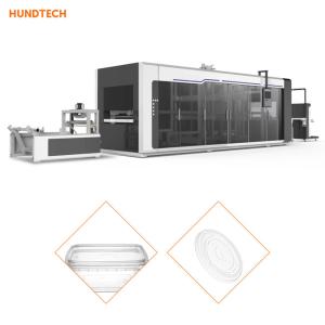China Plastic Disposable Cup Lid Forming Machine Industrial Thermoforming Equipment factory