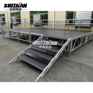 China Easy Install Podium Aluminum Stage Platforms Dancing Lighting Booth Truss factory