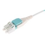 Uniboot LC LC Fiber Optical Patch Cord Flat Clip Duplex OM3 PVC/OFNR 2.0mm BIF