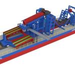 Gold Dredging Chain Bucket Dredger for River