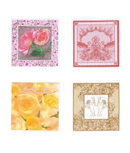 China 25x25cm 33x33cm Airlaid Printed Paper Napkin Skin Friendly factory