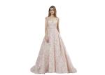 Sexy Sweetheart Pink Womens Party And Evening Dresses / Cap Sleeve Ball Gown