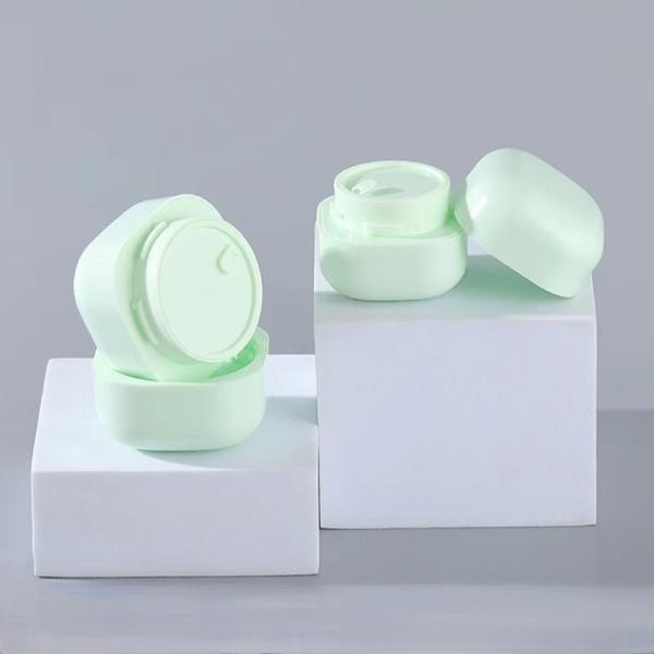 Custom Plastic PP Square Cream Jar 20g to 100g