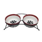 Durable Ceramic Cat Feeding Bowls , Cute Pet Bowl Multifunctional