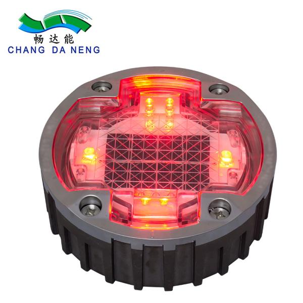 Aluminum Alloy Solar Road Studs with LED Light Rechargeable Battery 1.2V/600mAh