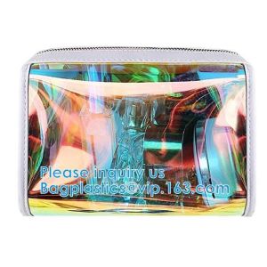 Custom Shell Shaped White Nylon Mesh Cosmetic Bag Pouch For Make Up,Hologram