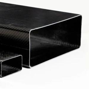 China High Strength Radiation Resistant 3K Customized Size Carbon Fiber Rectangular Tube factory
