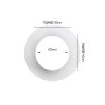 KNOKOO Fume Extractor Accessories Black / White Round Flange Replacement