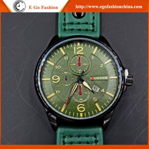 China CS Watch Blue Black Orange Army Watch Stainless Steel Back Watch Quartz Analog Watches Man factory