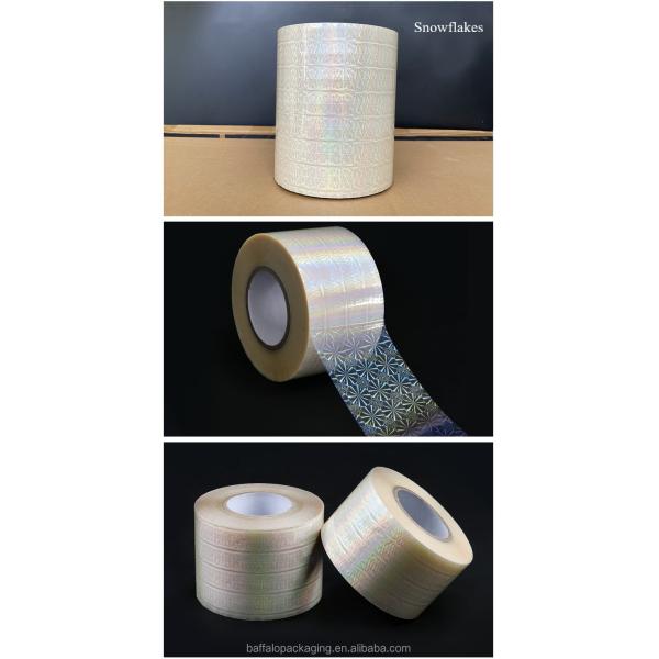 28 Microns Glitter BOPP Holograph Fluorographic Hot Lamination Film Glossy Roll