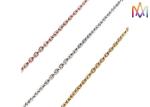 1.7mm 2mm Thickness DIY Jewelry Rolo Cable Bulk Jewelry Chain