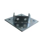 6x6 4x4 Surface Hot Dip Galvanized Steel Post Base For Concrete Aluminium
