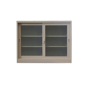 China Metal Sliding Glass Door File Cabinet KD Structure Lockable factory