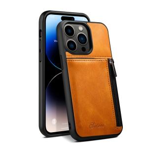 China Genuine Leather Phone Cases Luxury Iphone Wallet Case Modern factory