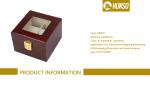 Custom Logo Wrist Watch Storage Box Printed Wooden Gold Lock 2 Sets