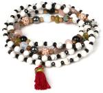 Women Accesories Multi Rows Crystal Bracelet, wholesale black quarz stone