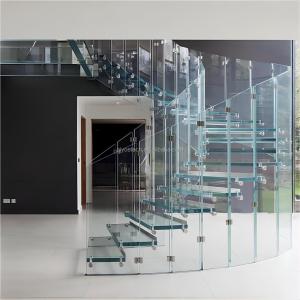 China Indoor Decoration Lamianted Glass Spiral Staircase with CCC/ISO9001/CE Certification factory