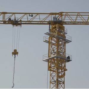 50m Flat Top Tower Crane Lift Capacity 16 Ton