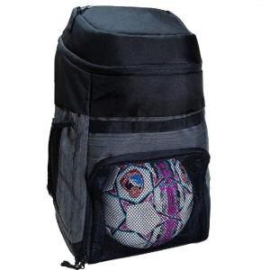 China OEM Casual Polyester Soccer Ball Backpack With Mesh Pockets factory
