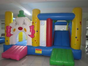 China Hansel Cute New Design Clown Inflatable Mini Bouncer for Kids factory