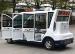 White Color 5kW Electric Sightseeing Car Tourist Buggy With Rear Led Screen For